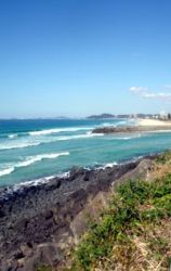 Gold Coast weather at its best - Winter's day looking south from Burleigh Heads.