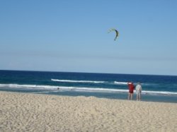 Kite surfing at Mermaid Beach