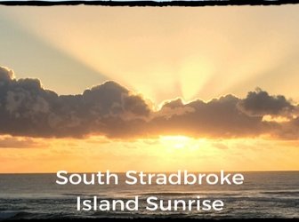 Sunrise at beach on South Stradbroke Island