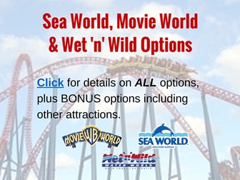 Latest offers and options for Village Roadshow Theme Parks, Sea World, Movie World, Wet n Wild and Paradise Country Aussie Farm Experience.