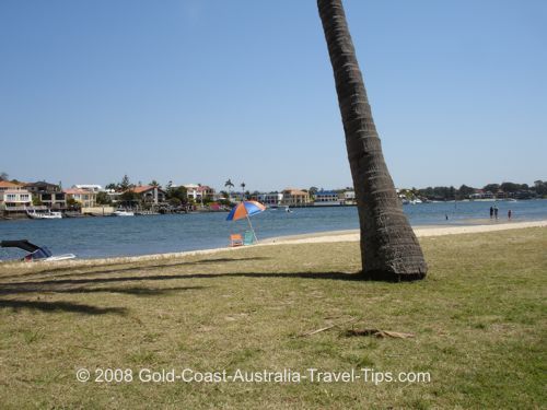 Don't worry if you forget the umbrella there are palm trees for shade at Budds Beach.