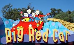 Dreamworld Big Red Car Ride in Wiggles World. The queuing is tedious but the ride is fun!