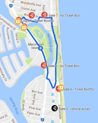 lomme Rindende Legitim Gold Coast 600 Map of Track in Surfers Paradise