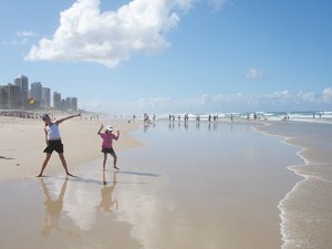 Gold Coast on the beach at any time of year