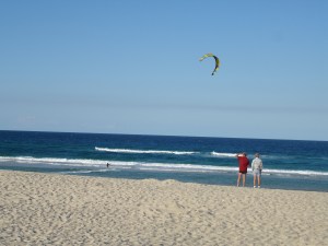 Kite surfing at Mermaid Beach