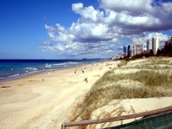 Main Beach looking south towards Surfers Paradise