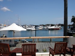 Enjoy a coffee with a view at Marina Mirage!