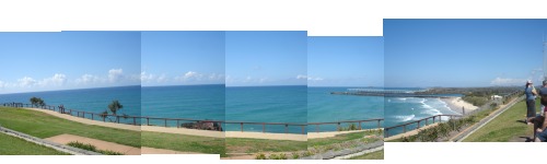 Point Danger Lookout Panorama of Ocean