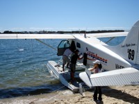 Seaplane flight on Gold Coast in October.