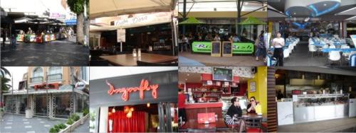 Different views of Surfers Paradise restaurants, cafes and places to eat.