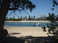 View across Tallebudgera Creek from Burleigh Heads National Park