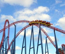 Theme Park rollercoaster rides are one of the attractions of the Gold Coast