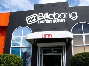 Billabong Factory outlet at Central Park Plaza Ashmore