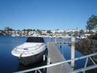 Boat at Hope Island Marina Gold Coast Australia