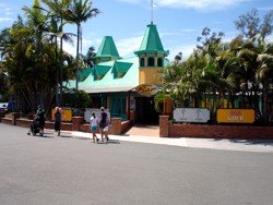 Central Cafe is right where you come into the park.