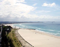 Gold Coast beaches in March are a great place to be. This one is at Coolangatta.