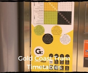 Tram Timetables at each Station