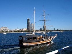 Tall Ship Cruise on Maranoa to South Stradbroke Island