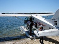 Seaplane flight on Gold Coast in October.