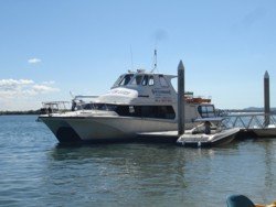 The OLD South Stradbroke Island Resort Ferry Service. It departed from Runaway Bay Marina to the resort several times a day.