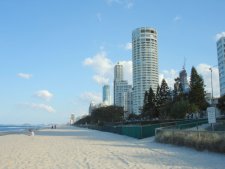 Surfers Paradise Beach looking towards Q1