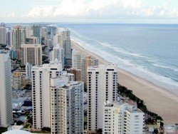 Surfers Paradise Beach View from Q1