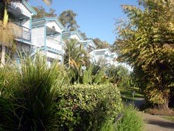 Tangalooma Villas are right on the beach front with an awesome view across Moreton Bay