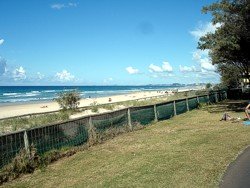 View of Surfers Paradise beach from Elkhorn Avenue looking south.